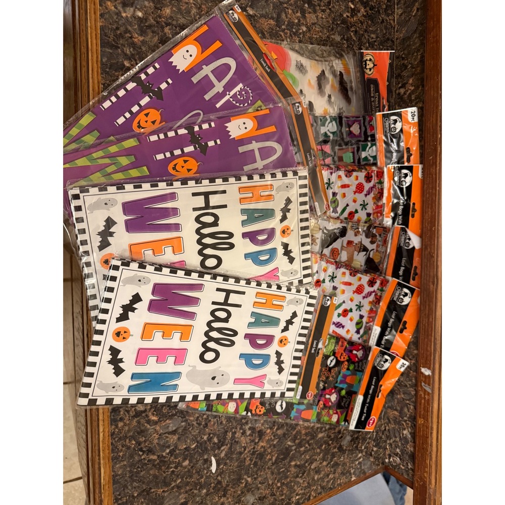 Halloween Treat Bags Bundle Loot Bags Lunch Sacks Party Supplies 10 Packs New